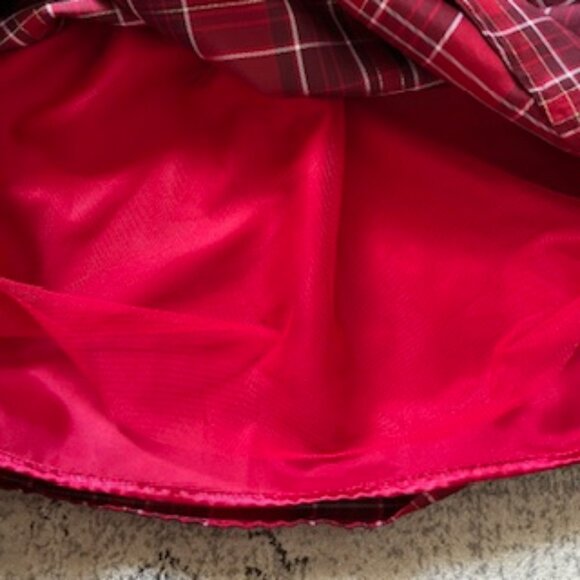 🧡3/15 The Children's Place Velvet Black/Red/Gold Dress Girls 5T - Picture 8 of 9